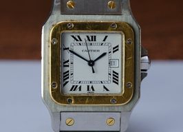 Cartier Santos 2961 (1997) - White dial 29 mm Gold/Steel case