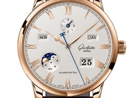 Glashütte Original Senator Excellence 1-36-12-02-05-62 (2024) - Zilver wijzerplaat 42mm Roodgoud