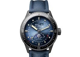 Blancpain Fifty Fathoms Bathyscaphe 5054-0140-O52A (2024) - Blauw wijzerplaat 43mm Staal