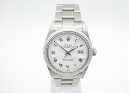Rolex Datejust 36 16030 (1987) - Wit wijzerplaat 44mm Staal