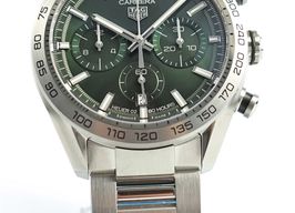 TAG Heuer Carrera CBN2A10.BA0643 (2023) - Groen wijzerplaat 44mm Staal