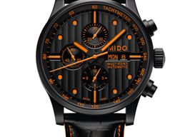 Mido Multifort Chronograph M005.614.36.051.22 (2024) - Black dial 44 mm Steel case