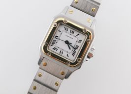 Cartier Santos 0902 (1980) - White dial 24 mm Gold/Steel case