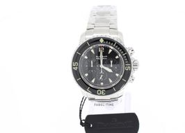 Blancpain Fifty Fathoms 5085F-1130-71S (2024) - Zwart wijzerplaat 45mm Staal