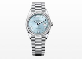 Rolex Day-Date 36 128396TBR (2023) - Blauw wijzerplaat 36mm Platina