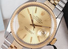 Rolex Datejust 36 16013 (1984) - Champagne wijzerplaat 36mm Goud/Staal