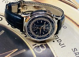 Patek Philippe World Time Chronograph 5930G-010 (2017) - Blue dial 40 mm White Gold case