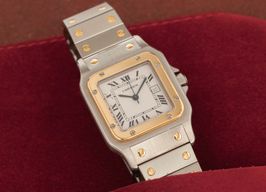 Cartier Santos 2961 (Unknown (random serial)) - White dial 29 mm Gold/Steel case