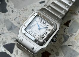 Cartier Santos Galbée W20098D6 (2016) - White dial 32 mm Steel case