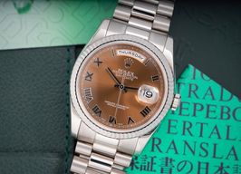 Rolex Day-Date 36 118239 (2003) - Brown dial 36 mm White Gold case