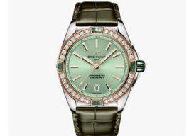 Breitling Chronomat 38 U17356531L1P1 (2024) - Green dial 38 mm Gold/Steel case