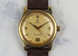 Omega Seamaster 2757 (1954) - Champagne wijzerplaat 34mm Goud/Staal