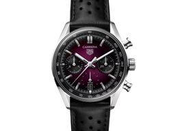TAG Heuer Carrera CBS2219.FC6607 (2025) - Paars wijzerplaat 39mm Staal