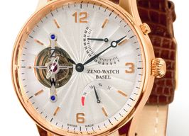 Zeno Watch ZENO Tourbillon 6791TT-RG-f2 (2024) - Wit wijzerplaat 44mm Roségoud