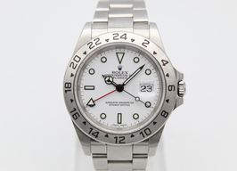 Rolex Explorer II 16570 (2000) - Wit wijzerplaat 40mm Staal