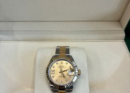 Rolex Lady-Datejust 279173 (2024) - Champagne wijzerplaat 28mm Goud/Staal