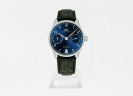 IWC Portuguese Automatic IW500710 (2024) - Blauw wijzerplaat 42mm Staal