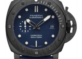 Panerai Luminor Submersible PAM01232 (2024) - Blauw wijzerplaat 44mm Carbon