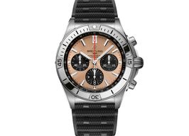 Breitling Chronomat 42 AB0134101K1S1 (2024) - Oranje wijzerplaat Onbekend Staal