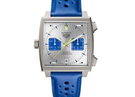 TAG Heuer Monaco CAW218C.FC6548 (2024) - Grijs wijzerplaat 39mm Titanium