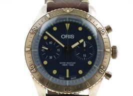 Oris Carl Brashear 01 771 7744 3185-Set LS (2020) - Blue dial 43 mm Bronze case