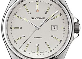 Glycine Vintage 3890.11-M (2017) - Silver dial 43 mm Steel case