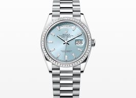 Rolex Day-Date 36 128396TBR (2023) - Blauw wijzerplaat 36mm Platina