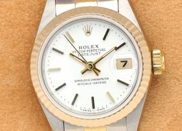 Rolex Lady-Datejust 69173 (1994) - White dial 26 mm Gold/Steel case