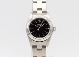 Rolex Oyster Perpetual 76080 (2001) - Zwart wijzerplaat 27mm Staal