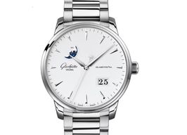 Glashütte Original Senator Excellence 1-36-04-05-02-71 (2023) - Wit wijzerplaat 42mm Staal