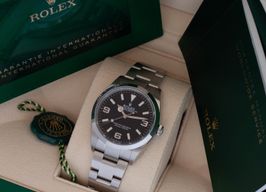 Rolex Explorer 124270 (2023) - Zwart wijzerplaat 36mm Staal