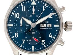 IWC Pilot Chronograph IW388101 (2023) - Blauw wijzerplaat 41mm Staal