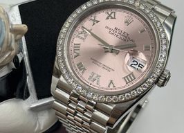 Rolex Datejust 36 126284RBR (2024) - Roze wijzerplaat 36mm Staal