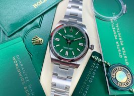 Rolex Oyster Perpetual 41 124300 (2024) - Green dial 41 mm Steel case