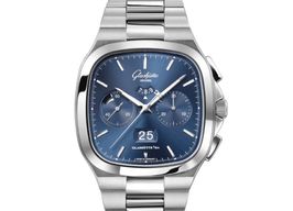 Glashütte Original Senator Chronograph Panorama Date 1-37-02-08-02-70 (2023) - Blauw wijzerplaat 40mm Staal