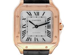Cartier Santos WGSA0028 (2024) - Silver dial 35 mm Rose Gold case