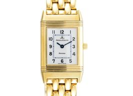 Jaeger-LeCoultre Reverso 140.105.1 (Unknown (random serial)) - Silver dial 38 mm Yellow Gold case