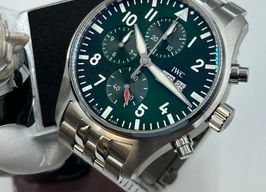 IWC Pilot Chronograph IW378006 (2023) - Groen wijzerplaat 43mm Staal