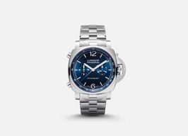 Panerai Luminor Chrono PAM01110 (2024) - Blauw wijzerplaat 44mm Staal