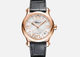 Chopard Happy Sport 274808-5001 (2022) - Zilver wijzerplaat 36mm Roségoud