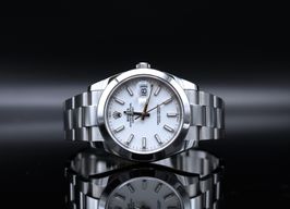 Rolex Datejust 41 126300 (2021) - Wit wijzerplaat 41mm Staal