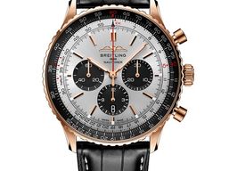 Breitling Navitimer 01 (46 MM) RB0137241G1P1 (2024) - Zilver wijzerplaat 46mm Roodgoud