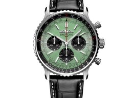 Breitling Navitimer 1 B01 Chronograph AB0138241L1P1 (2023) - Groen wijzerplaat 43mm Staal