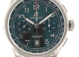 Breitling Premier AB0145371L1A1 (2023) - Green dial 42 mm Steel case