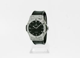 Hublot Classic Fusion 542.NX.1171.LR.1704 (2024) - Zwart wijzerplaat 42mm Titanium