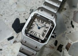 Cartier Santos Galbée 1565 (2017) - Wit wijzerplaat 24mm Staal