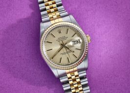 Rolex Datejust 36 16233 (1988) - Champagne wijzerplaat 36mm Goud/Staal