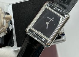 Cartier Tank WSTA0071 (2024) - Black dial 22 mm Steel case