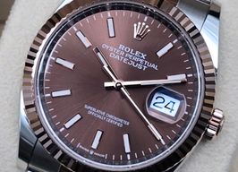 Rolex Datejust 36 126231 (2024) - Brown dial 36 mm Gold/Steel case