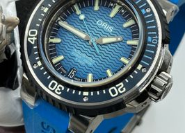 Oris Aquis Titan 01 400 7777 7155-Set (2023) - Blauw wijzerplaat 50mm Staal